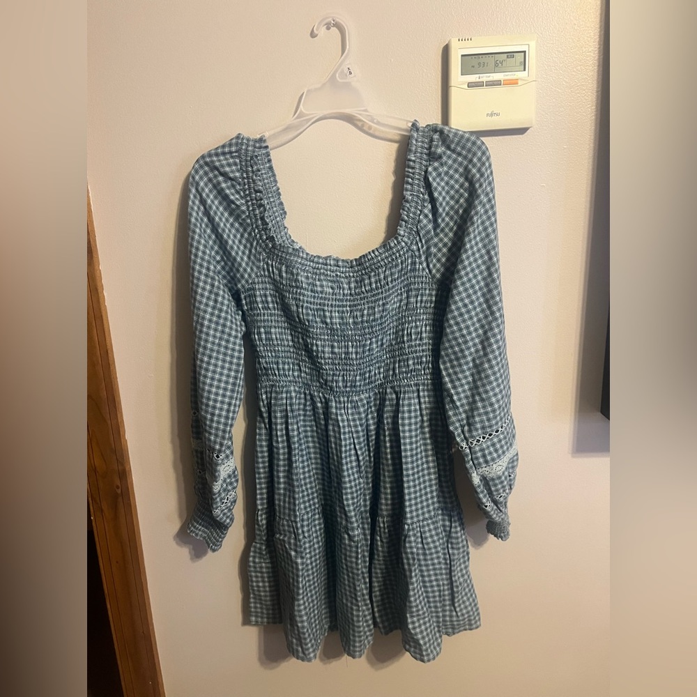 Plaid Blue and Greenish American Eagle Dress